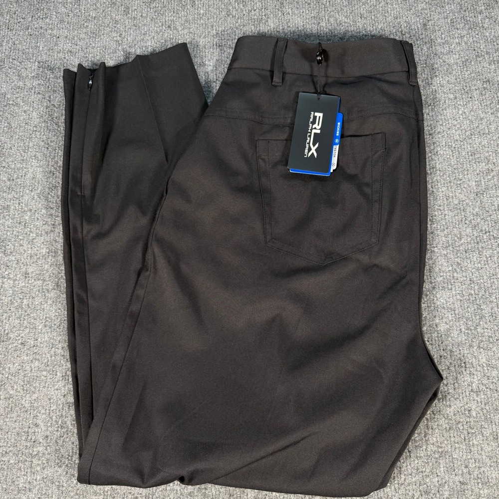 RLX Ralph Lauren Womens Golf Pants Stretch Wicking Ankle Zip 10P 10 Petite #4694
